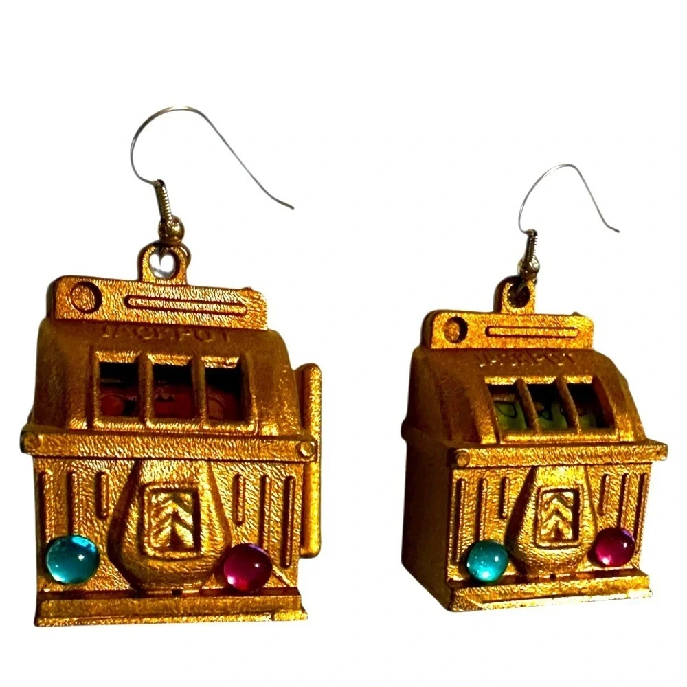 Money Game Camp Novelty Earrings - Picture 2 of 5